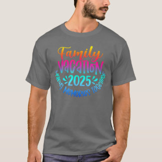 Family Vacation 2025 Beach Matching Family Summer T-Shirt