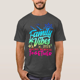 Family Vacation 2025 Beach Matching Family Summer T-Shirt