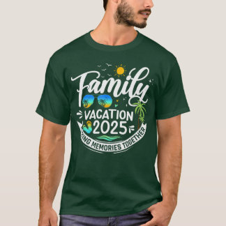 Family Vacation 2025 Beach Matching Family Summer T-Shirt