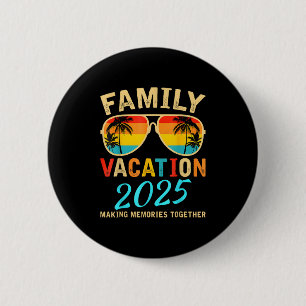 Family Vacation 2025 Beach Matching Summer Vacatio 6 Cm Round Badge