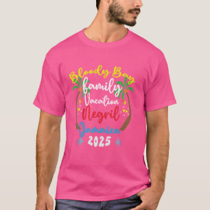 Family Vacation 2025 Bloody Bay Beach Negril Summe T-Shirt