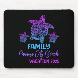 Family Vacation 2025 Sea Turtle Florida Panama Cit Mouse Pad