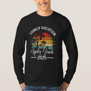 Family Vacation 2025 Vintage Florida Naples Beach T-Shirt