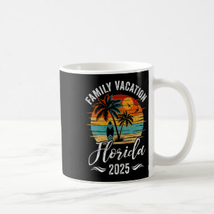 Family Vacation 2025 Vintage Florida Summer Matchi Coffee Mug