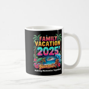 Family Vacation 2025 Vintage Hawaii Summer Matchin Coffee Mug