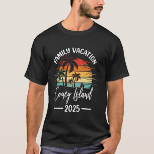 Family Vacation 2025 Vintage New York Coney Island T-Shirt