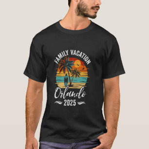 Family Vacation 2025 Vintage Orlando Summer Matchi T-Shirt