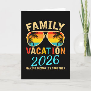 Family Vacation 2026 Beach Matching Summer Vacatio Card