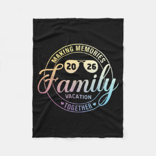 Family Vacation 2026 Family Matching Summer Fleece Blanket