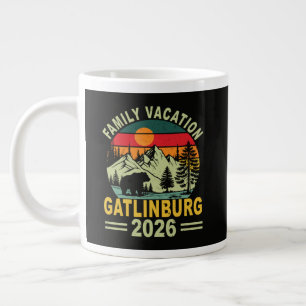 Family Vacation 2026 Gatlinburg Tennessee Large Coffee Mug