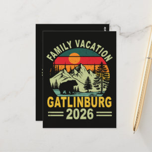 Family Vacation 2026 Gatlinburg Tennessee Postcard
