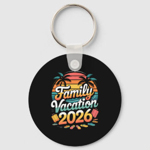 Family Vacation 2026 Sunset Travel Crew Long Sleev Key Ring