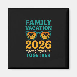 Family Vacation 2026 Tropical Sunset Memories  Magnet