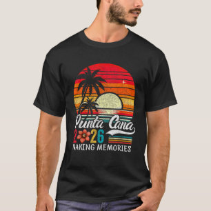 Family Vacation 2026 Vintage Dominican Republic Pu T-Shirt