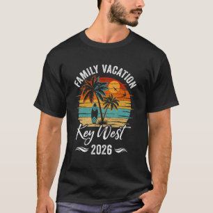 Family Vacation 2026 Vintage Key West Summer Match T-Shirt
