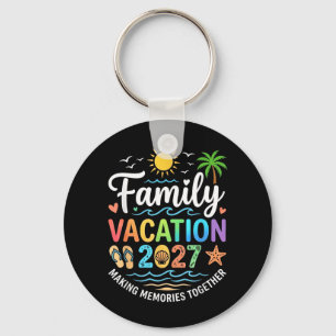 Family Vacation 2027 Beach Matching Summer Key Ring