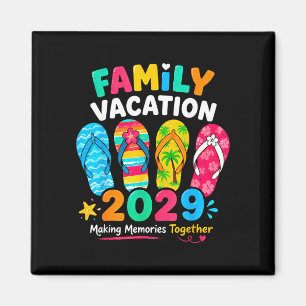 Family vacation 2029 summer beach family trips magnet