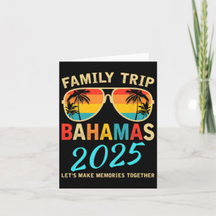 Family Vacation Bahamas 2025 Matching Group Summer Card