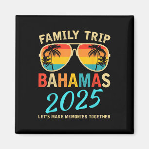 Family Vacation Bahamas 2025 Matching Group Summer Magnet
