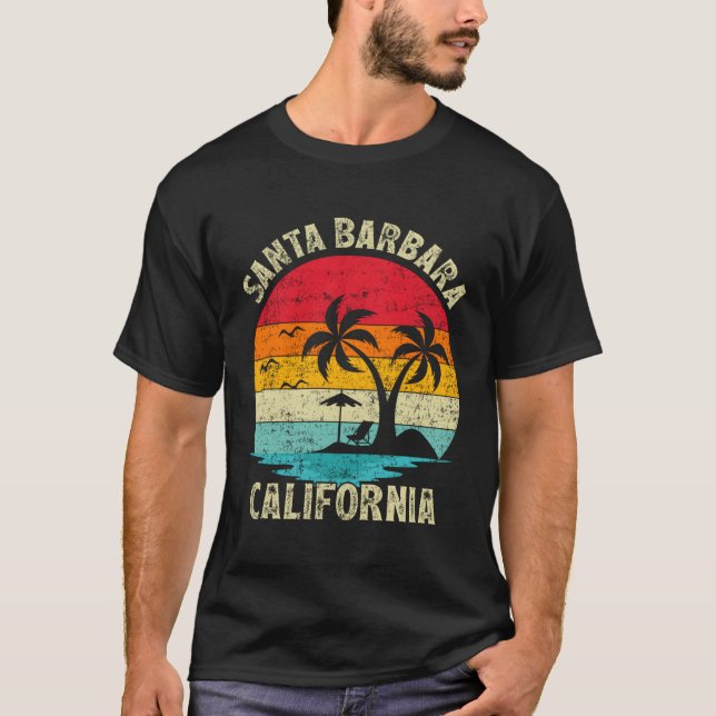Family Vacation California Santa Barbara Beach T-Shirt (Front)