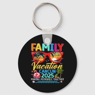 Family Vacation Cancun 2025 Summer Matching Group Key Ring