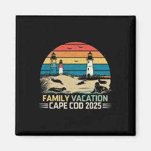 Family Vacation Cape Cod 2025 Coastal Vacation Lig Magnet