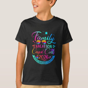 Family Vacation Cape Cod 2026 Palm Tree Gift  T-Shirt