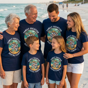 Family Vacation Destin Florida Matching Group Tee 