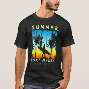 Family Vacation Florida Fort Myers Sunset Beach T-Shirt