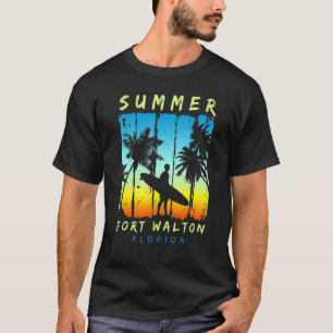 Family Vacation Florida Fort Walton Sunset Beach T-Shirt