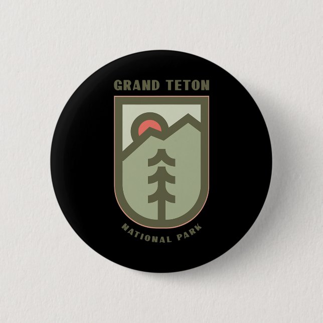Family Vacation Gift - Grand Teton National Park  6 Cm Round Badge (Front)