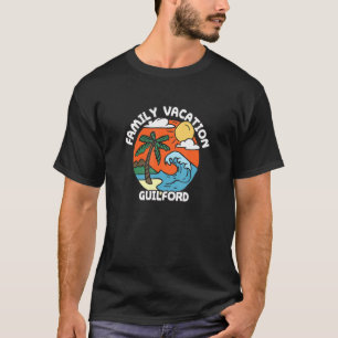 Family Vacation Guilford Beach Connecticut Beach B T-Shirt