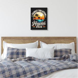 Family Vacation Hawaii 2026 Canvas Print