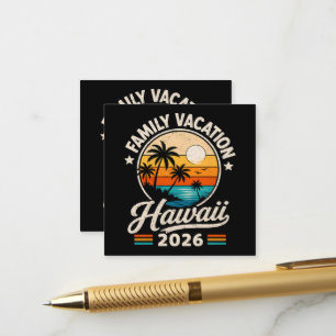 Family Vacation Hawaii 2026 Enclosure Card