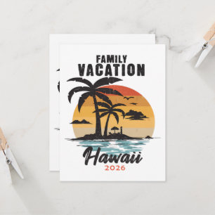 Family Vacation Hawaii 2026 Tropical Invitation
