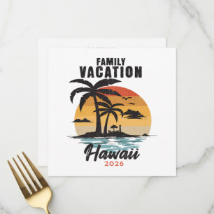 Family Vacation Hawaii 2026 Tropical Menu