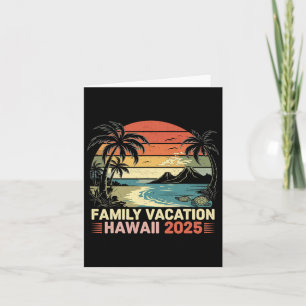 Family Vacation Hawaii Beach 2025 Hawaii Family Va Card