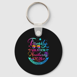 Family Vacation Honduras 2026 Palm Tree Gift Key Ring
