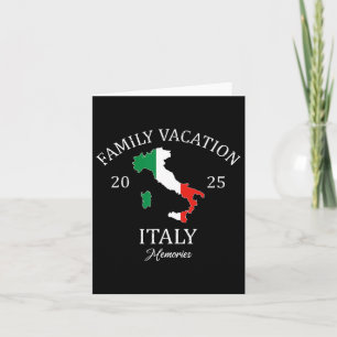 Family Vacation Italy 2025 Family Travel Squad Card
