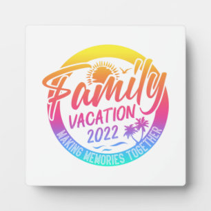 Family Vacation Making Memories Together Classic  Plaque