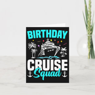 Family Vacation Matching Group Squad Birthday Crui Card