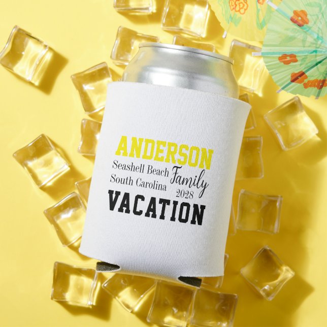Family Vacation Matching Summer Can Cooler (In Situ Summer)