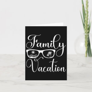 Family Vacation Matching Summer Trip  Card