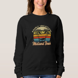 Family Vacation Midland Beach Summer New York Trop Sweatshirt