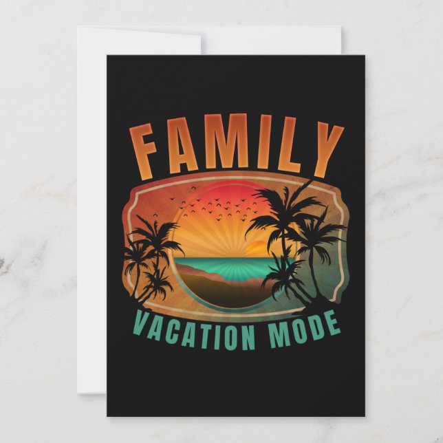 FAMILY VACATION MODE INVITATION (Front)