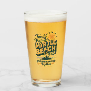 Family Vacation Myrtle Beach 2024 Making Memories Glass