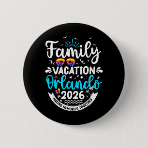 Family Vacation Orland0o 2026 Matching Beach 6 Cm Round Badge