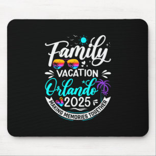 Family Vacation Orlando 2025 Beach Summer Vacation Mouse Pad