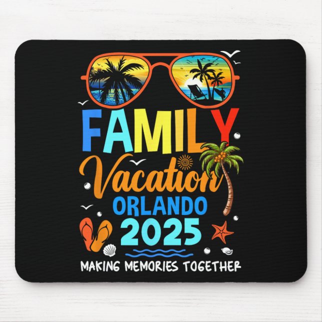 Family Vacation Orlando 2025 Family Vacation Toget Mouse Pad (Front)