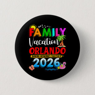 Family Vacation Orlando 2026 Matching Group Summer 6 Cm Round Badge